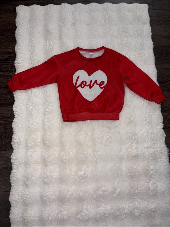 Other - Kids Red 'Love' Heart Sweatshirt